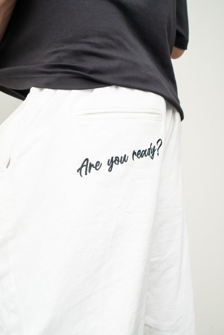 Baggy Unisex Dancer Cargos in White