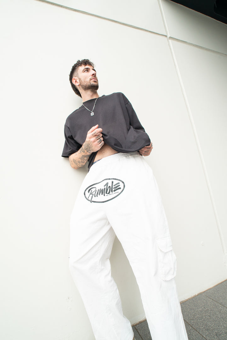 Baggy Unisex Dancer Cargos in White